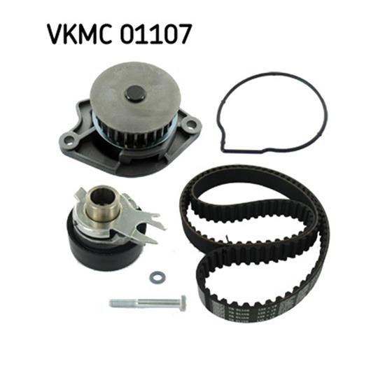 SKF Water Pump And Timing Belt Set VKMC 01107