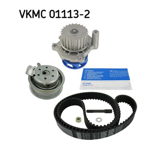 SKF Water Pump And Timing Belt Set VKMC 01113-2