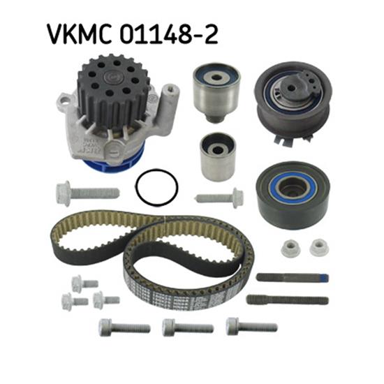 SKF Water Pump And Timing Belt Set VKMC 01148-2