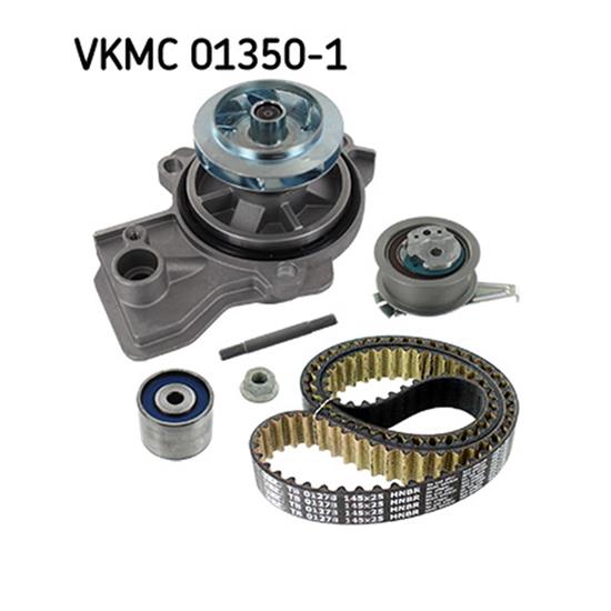 SKF Water Pump And Timing Belt Set VKMC 01350-1