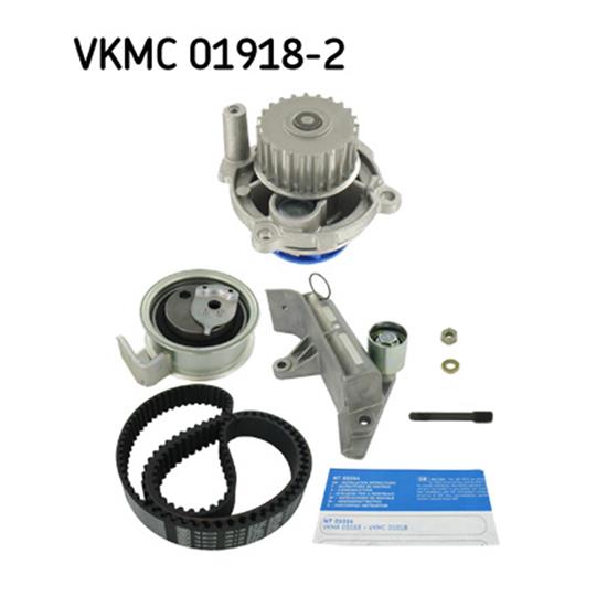 SKF Water Pump And Timing Belt Set VKMC 01918-2