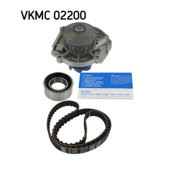 SKF Water Pump And Timing Belt Set VKMC 02200