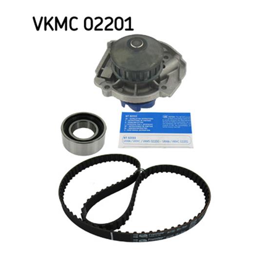 SKF Water Pump And Timing Belt Set VKMC 02201