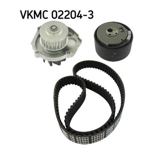 SKF Water Pump And Timing Belt Set VKMC 02204-3