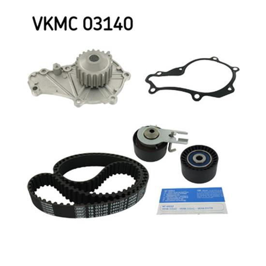 SKF Water Pump And Timing Belt Set VKMC 03140