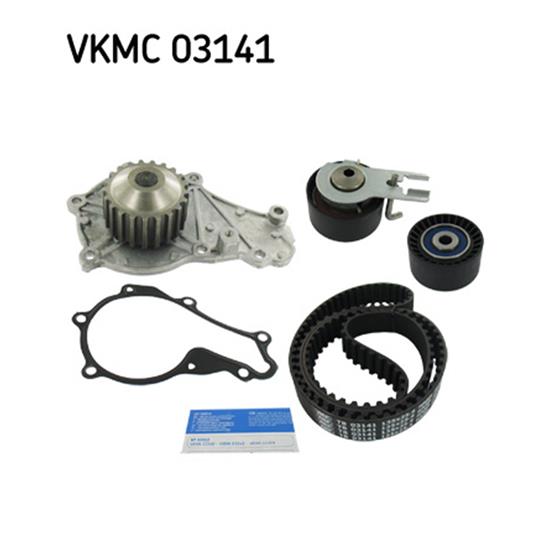 SKF Water Pump And Timing Belt Set VKMC 03141