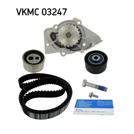 SKF Water Pump And Timing Belt Set VKMC 03247