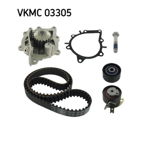 SKF Water Pump And Timing Belt Set VKMC 03305