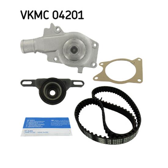 SKF Water Pump And Timing Belt Set VKMC 04201