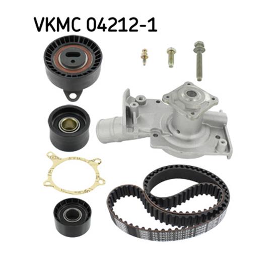 SKF Water Pump And Timing Belt Set VKMC 04212-1