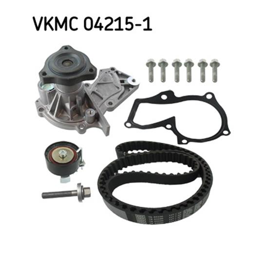 SKF Water Pump And Timing Belt Set VKMC 04215-1