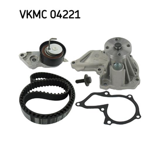 SKF Water Pump And Timing Belt Set VKMC 04221