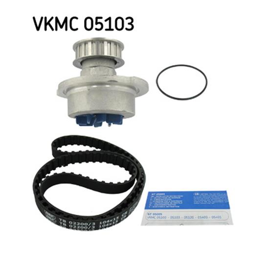 SKF Water Pump And Timing Belt Set VKMC 05103