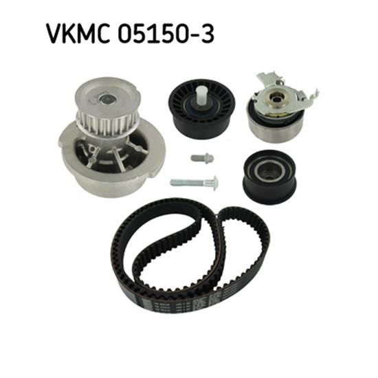 SKF Water Pump And Timing Belt Set VKMC 05150-3