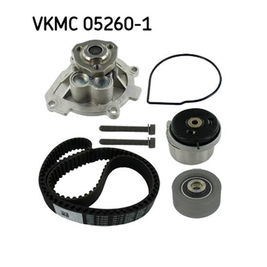 SKF Water Pump And Timing Belt Set VKMC 05260-1