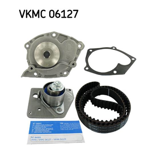 SKF Water Pump And Timing Belt Set VKMC 06127