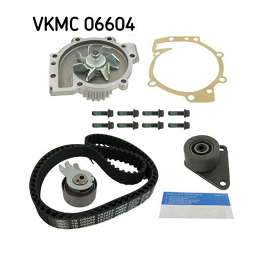 SKF Water Pump And Timing Belt Set VKMC 06604