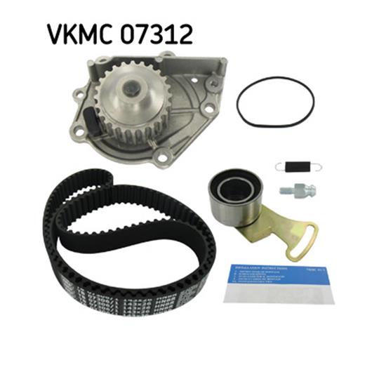 SKF Water Pump And Timing Belt Set VKMC 07312