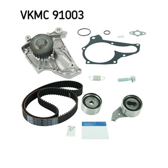 SKF Water Pump And Timing Belt Set VKMC 91003