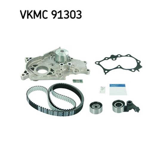 SKF Water Pump And Timing Belt Set VKMC 91303