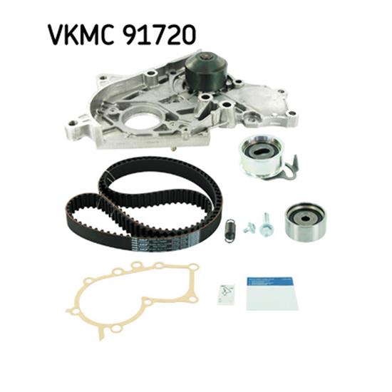 SKF Water Pump And Timing Belt Set VKMC 91720