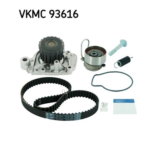 SKF Water Pump And Timing Belt Set VKMC 93616