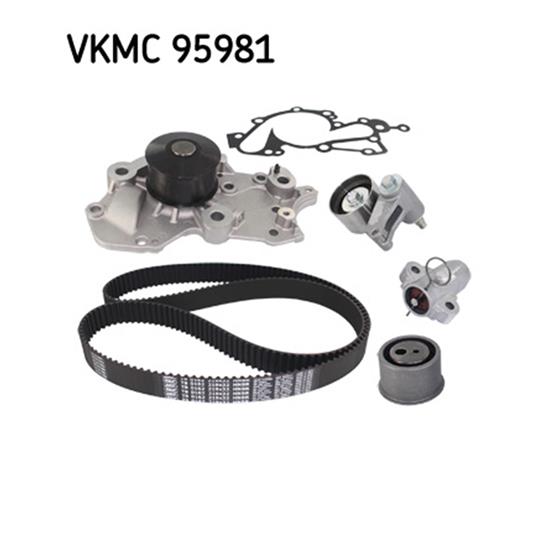 SKF Water Pump And Timing Belt Set VKMC 95981