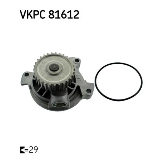 SKF Water Pump VKPC 81612