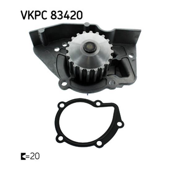 SKF Water Pump VKPC 83420