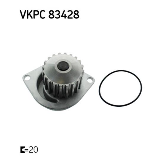 SKF Water Pump VKPC 83428