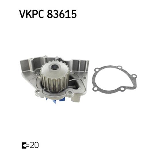 SKF Water Pump VKPC 83615