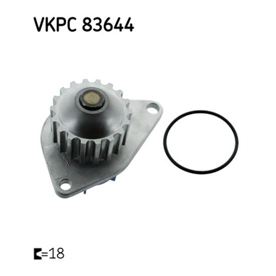 SKF Water Pump VKPC 83644