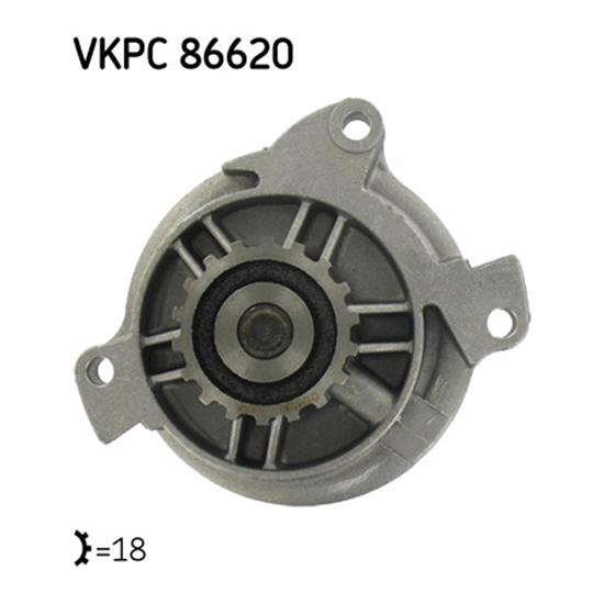 SKF Water Pump VKPC 86620