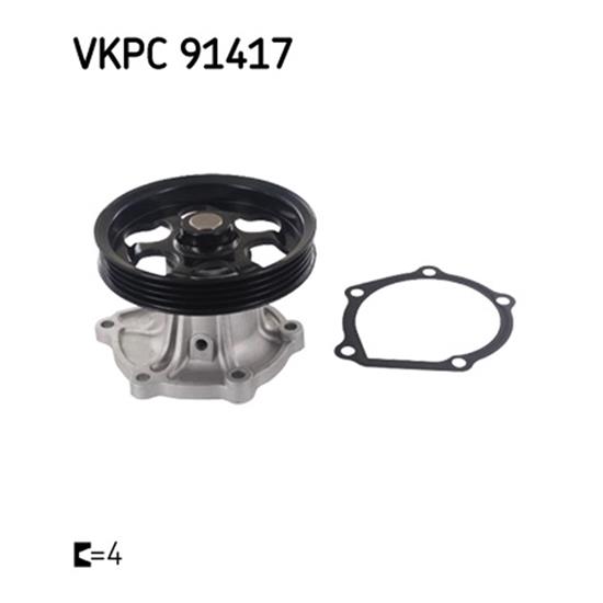 SKF Water Pump VKPC 91417